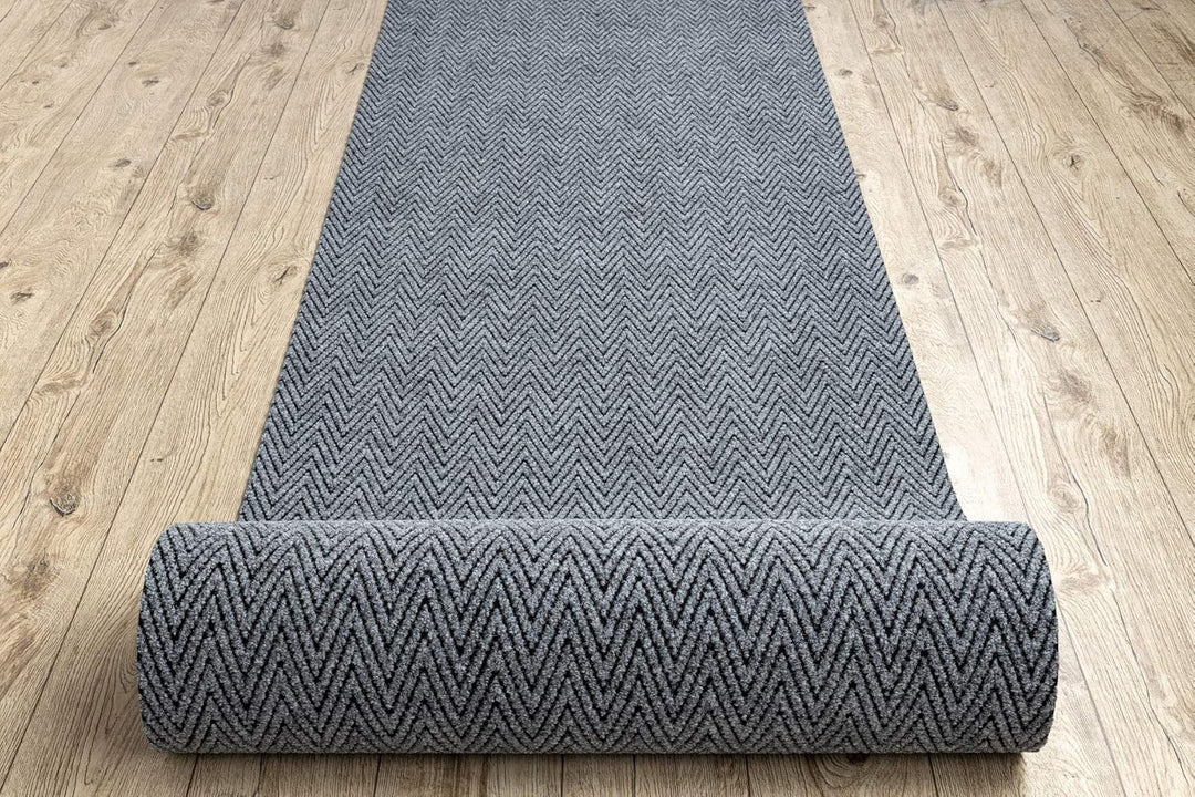Runner - Türmatte rutschfest Magnus 2954 Zigzag Outdoor, Indoor Grau 100x100 cm MAGNUS Grau 100 x 10