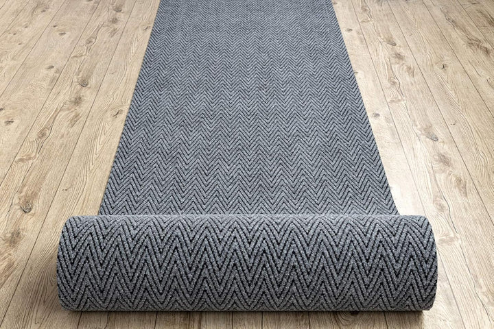 Runner - Türmatte rutschfest Magnus 2954 Zigzag Outdoor, Indoor Grau 100x100 cm MAGNUS Grau 100 x 10