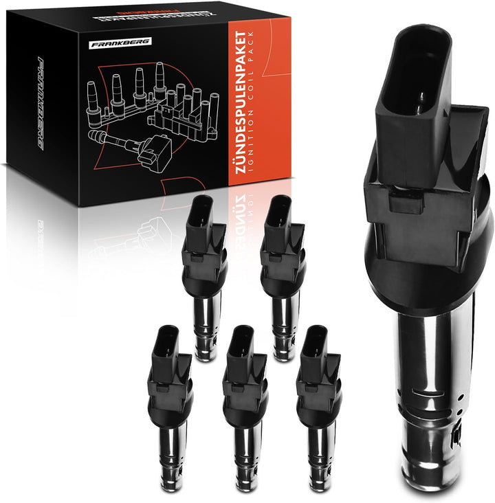 6x Zündspule für Q7 4LB Superb II 3T4 3T5 CC 358 E-O-S 1F7 1F8 3.2L P-a-s-s-a-t 362 3C2 Phaeton 3D_