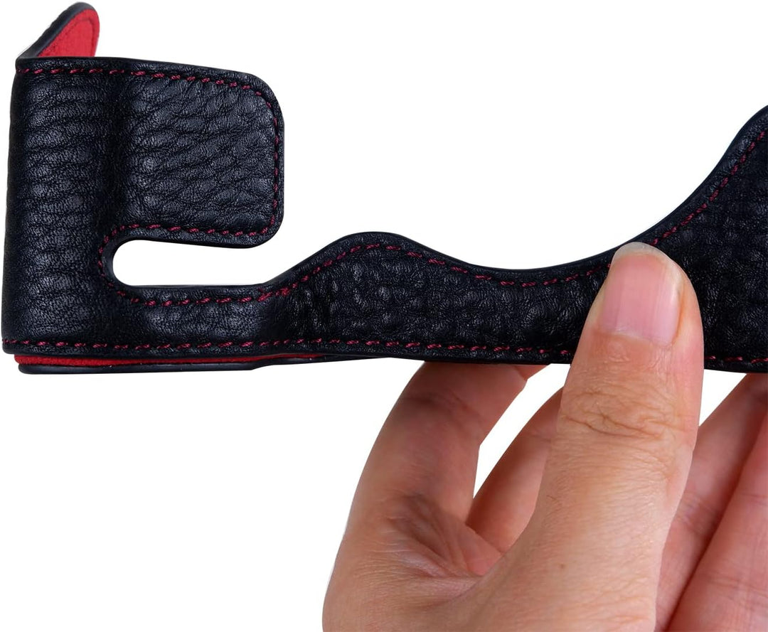 Rieibi Alpha 7 IV Kameratasche, Echtes Echtleder Tasche für Sony a7 IV a7S III A1 Digitalkamera, Sch