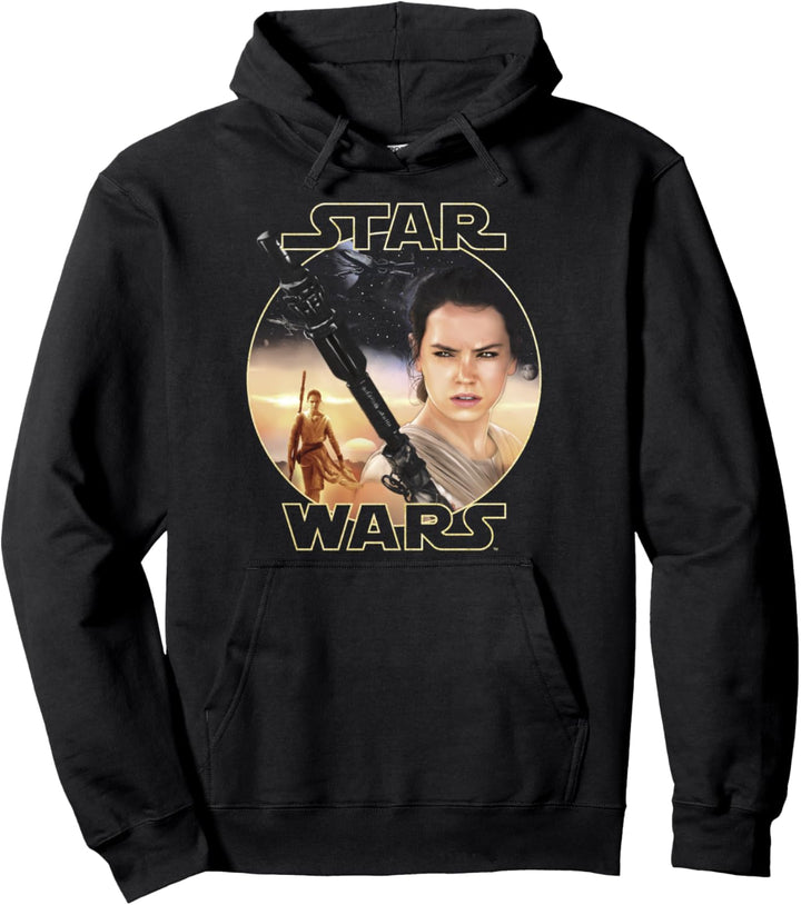 Star Wars Rey Close Up Pullover Hoodie