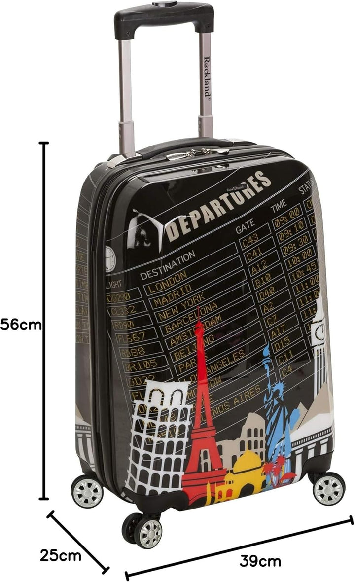 Rockland Departure Hardside Spinner Rad Gepäck-Set, Sortiert/Mehrfarbig, Handgepäck 50,8 cm, Carry-O
