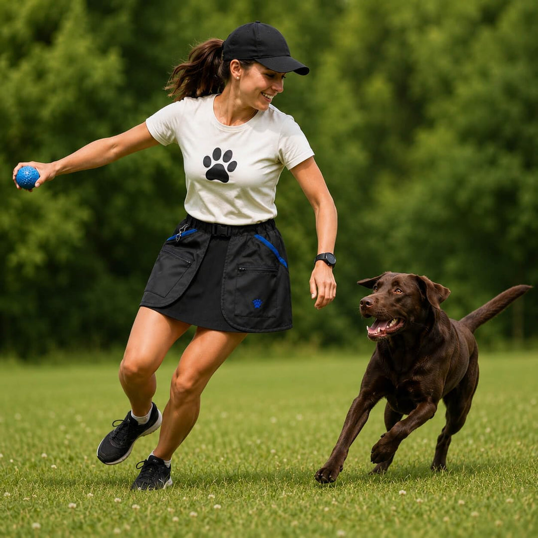 Berra Hundesportweste Trainingsgürtel halbe Weste Trainingsweste Dummyweste S = 108cm schwarz/blau,