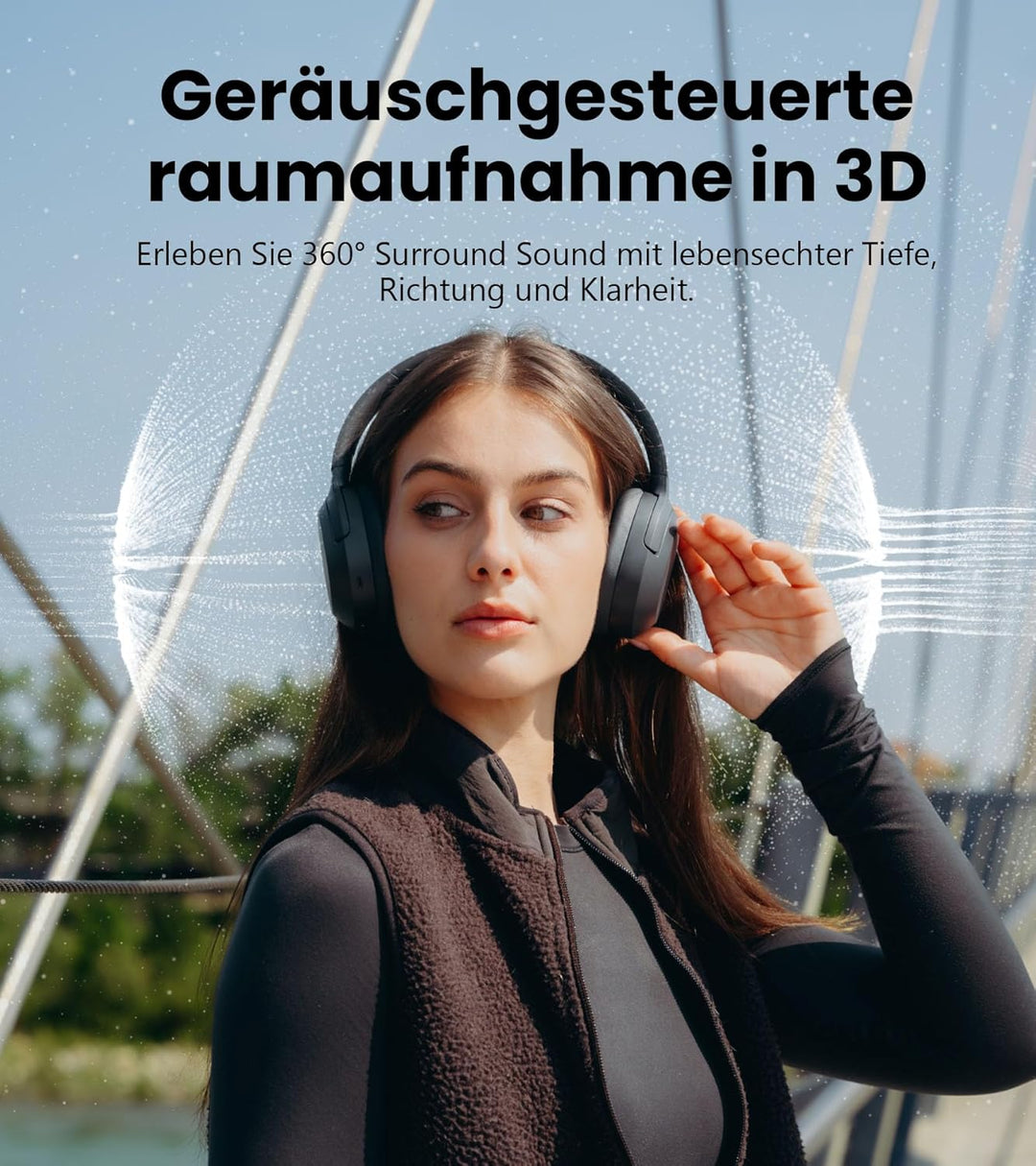 Edifier W820NB Plus Gen 2 Faltbarer Bluetooth V6.1 Over-Ear-Kopfhörer mit -49 dB Geräuschunterdrücku