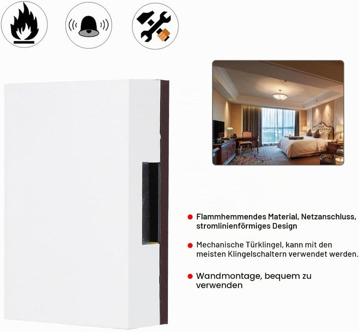 Kabelgebundene Türklingel, Mechanische Ding-Dong-Klingel, 220V, für Zuhause, Hotel, Zugangskontrolls