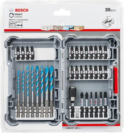 Bosch Professional 35tlg. MultiConstruction Bohrer- und Impact Control Schrauberbit-Set (Pick and Cl