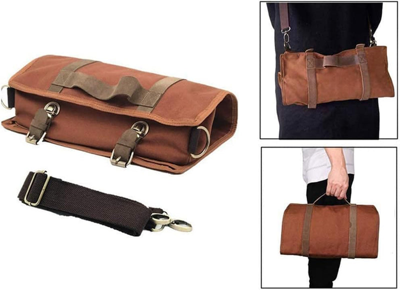 Hosoncovy Barkeeper-Tasche Reise-Barkeeper-Kit-Tasche mit Schultergurt Barware-Set Rolltasche für di