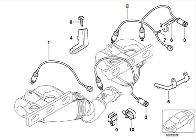 BMW M52 M54 Engine Oxygen Sensor Lambda Probe 1437586