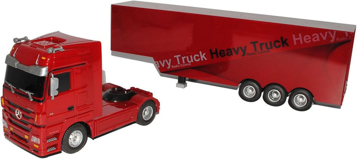 alles-meine.de GmbH Mercedes-B Actros Sattelschlepper Rot 40 MHz - RC Funkauto - mit Beleuchtung - v