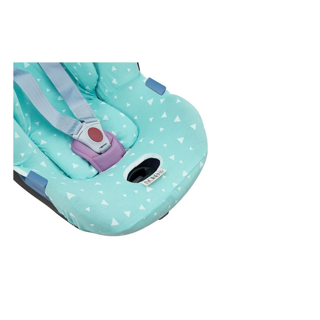 JYOKO KIDS Autositzbezug Baumwolle kompatibel mit Cybex Aton Cloud-Q-M-2-4-5 (ATON 4, Mint Sparkles)