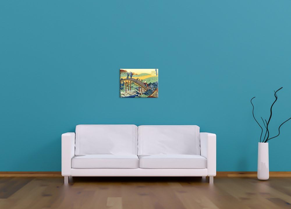 Bilderdepot24 Bild auf Leinwand | Katsushika Hokusai Ariwara no Narihira Ason in 60x50 cm als Wandbi
