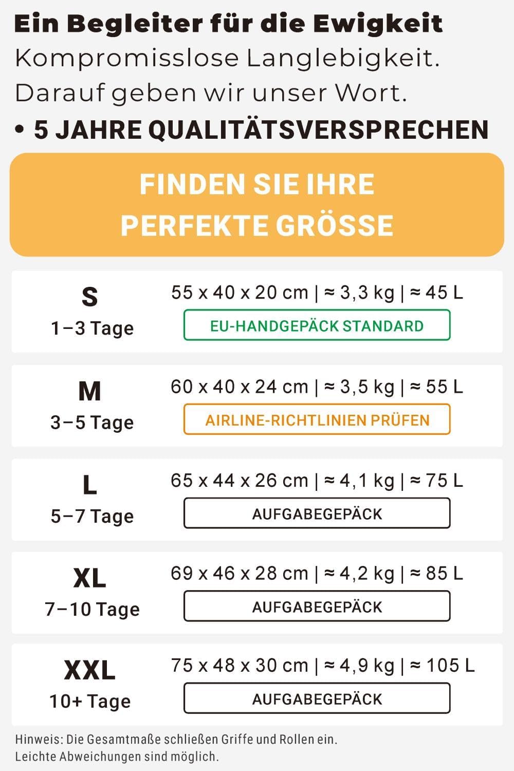 Blex Reisekoffer XXL Riesig Alurahmen PC Hartschale 105L Silber Silber XXL, Silber XXL