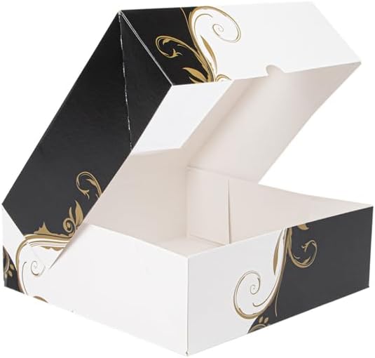 Box Square Canal mit Sichtfenster – 50 Stück. 23 x 23 x 7,5 cm. 23x23x7,5 CM, 23x23x7,5 CM
