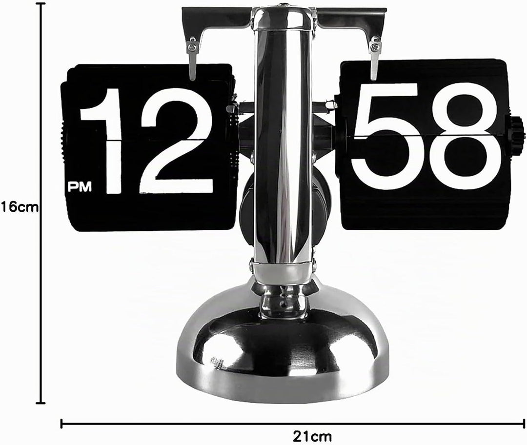 Tischuhr Vintage Retro Flip Uhr, Retro-Flip-Down-Uhr Mit GrossEn Ziffern, Tischuhr Digital Mit Batte