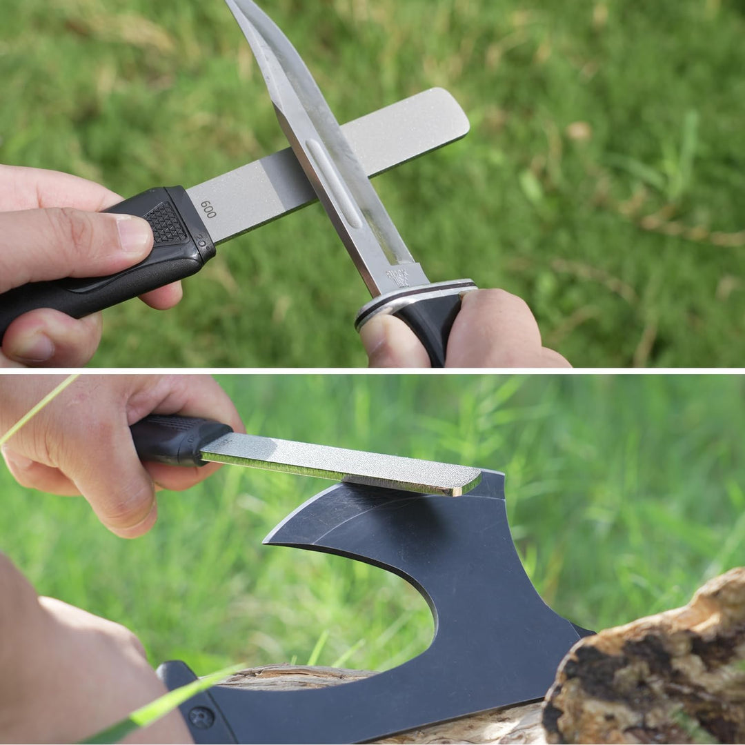 SHARPAL 120N Diamant-Schleifstein mit doppelter Körnung zum Schärfen von Messern Jagd Outdoor Messer