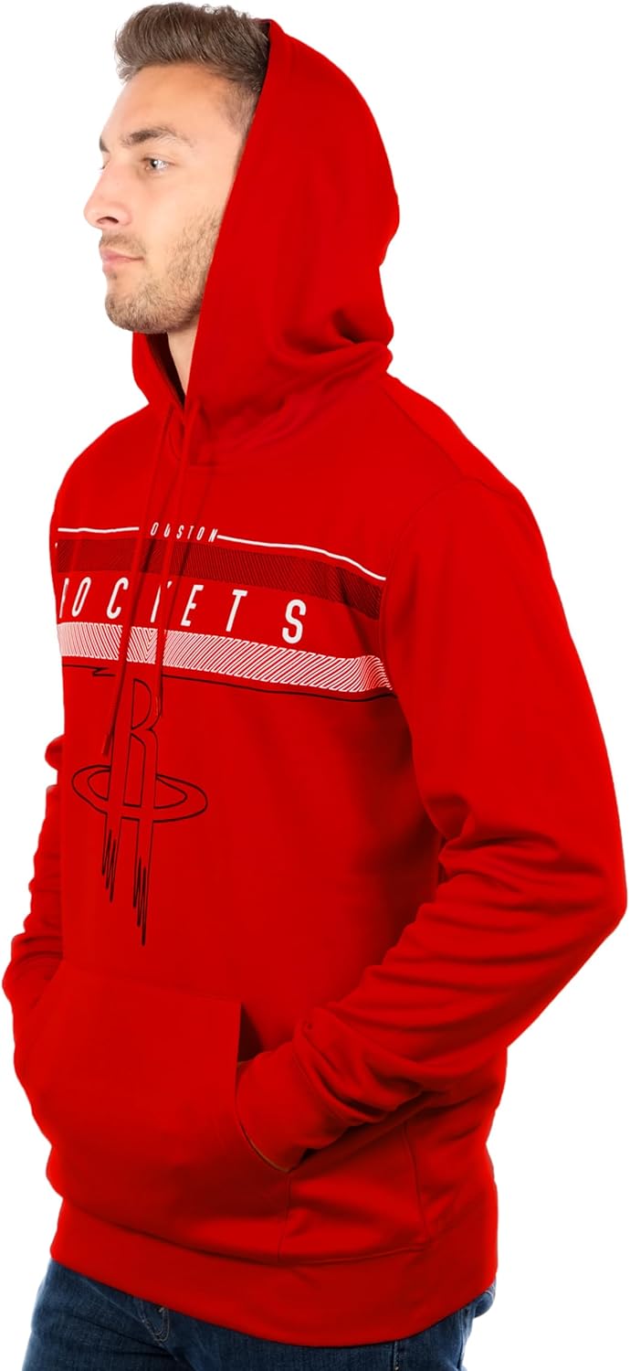 NBA Herren Fleece Hoodie Pullover Sweatshirt Poly Midtown, Herren, Midtown Hoodie L Team-farbe, L Te