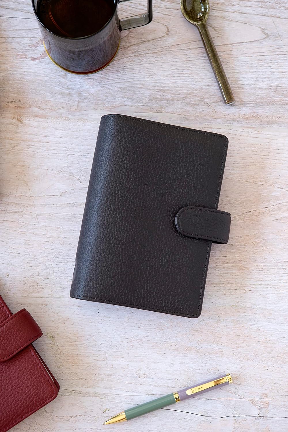 Filofax Pocket Norfolk Organizer – Espresso, espresso