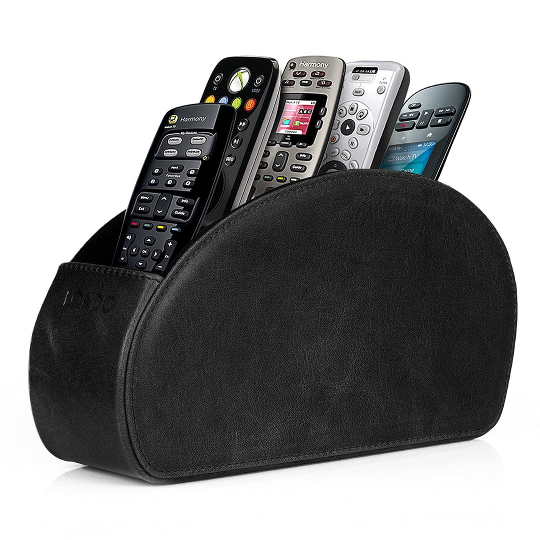 Londo Fernbedienungshalter mit 5 Taschen - Platz für DVD, Blu-Ray, TV, oder Apple TV Fernbedienungen