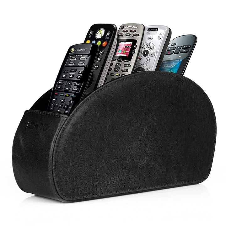Londo Fernbedienungshalter mit 5 Taschen - Platz für DVD, Blu-Ray, TV, oder Apple TV Fernbedienungen
