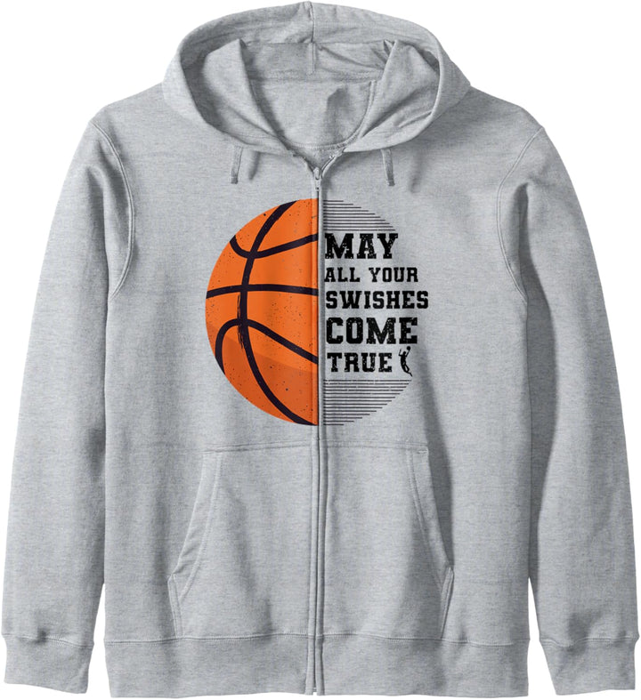 Basketball May All Your Swishes Come True für Basketballer Kapuzenjacke