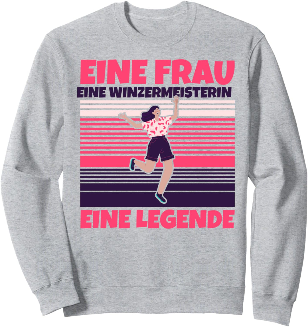 Winzermeisterin lustig - Eine Frau, eine Winzermeisterin, ei Sweatshirt