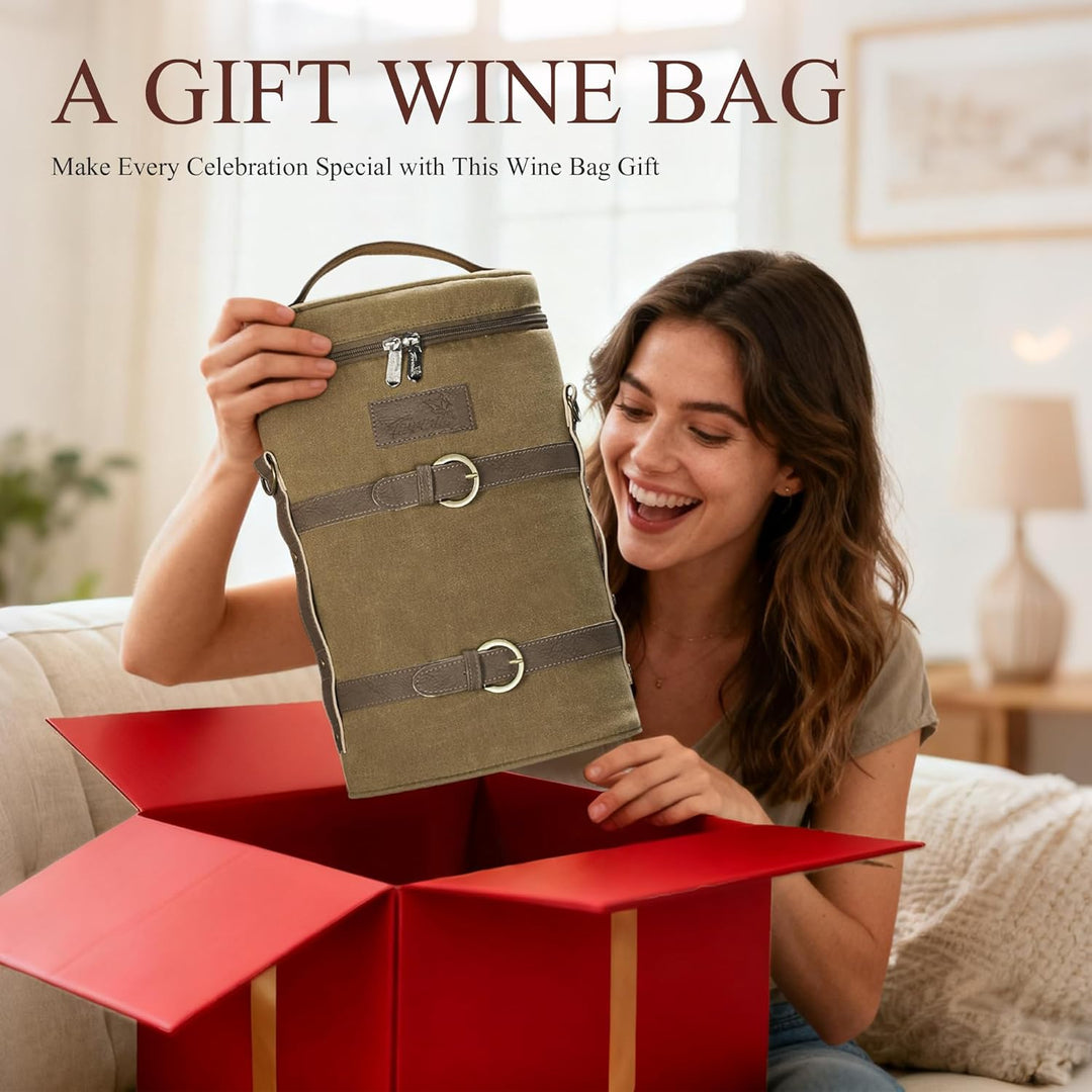 Kato Flaschentasche für 1 Flasche Kühltasche für Wein Bier Getränke Outdoor Tragetasche mit Trennwan
