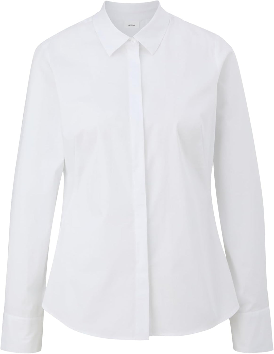 s.Oliver Bluse mit Ziernähten 40 0100_weiss, 40 0100_weiss