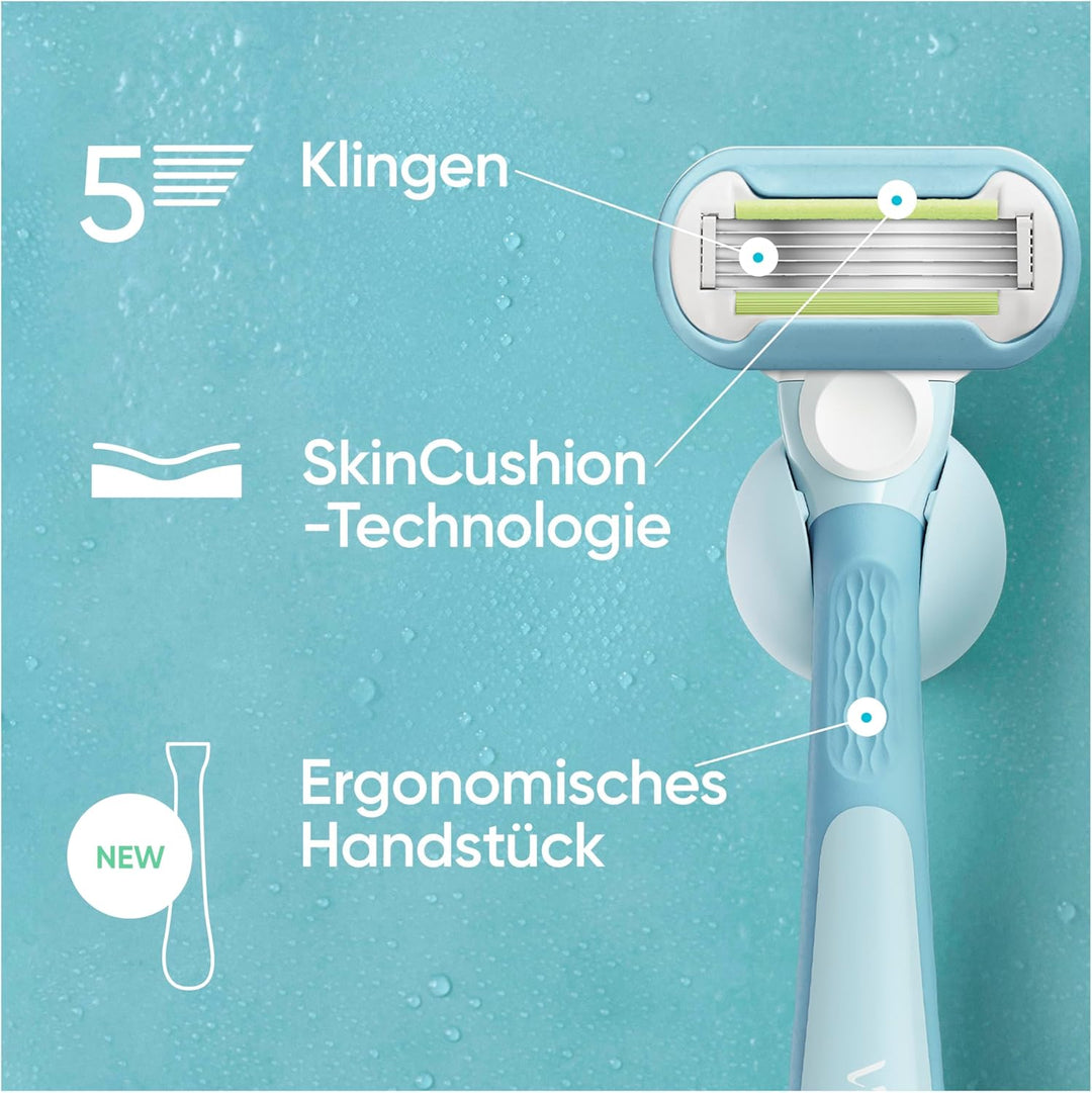 Gillette Venus Extra Smooth Rasierklingen für Rasierer Damen, 8 Ersatzklingen für Damenrasierer Neu