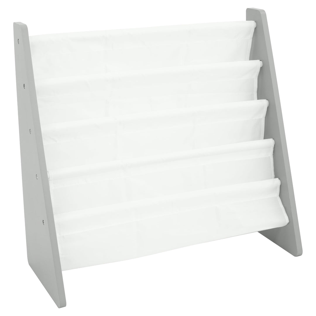 Humble Crew WO671 Kindermöbel - Kinder-Bücherregal aus Holz mit 4 Etagen, Grau/Weiss Grau Weiss, Gra