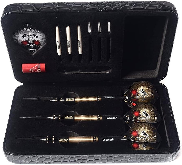 CUESOUL Dragon Deluxe Messing Steel Dartpfeile, 21 Gramm F2305 21 Grams, F2305 21 Grams