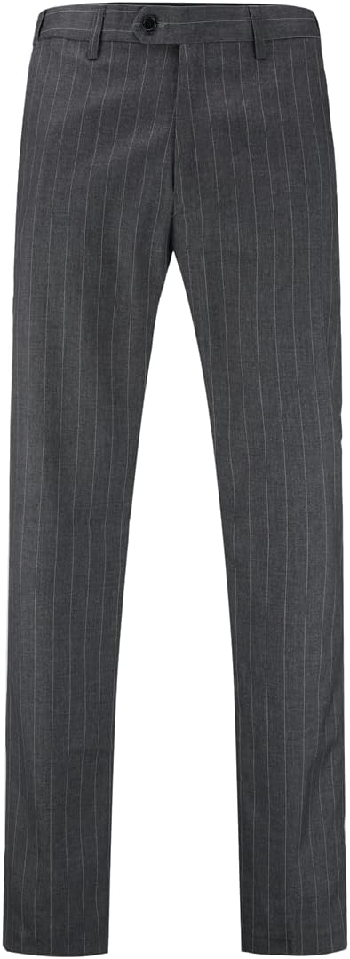 YOUTHUP Herren 2 Teilig Anzug Regular Fit Vertikale Streifen Anzüge Formale Herrenanzug für Hochzeit