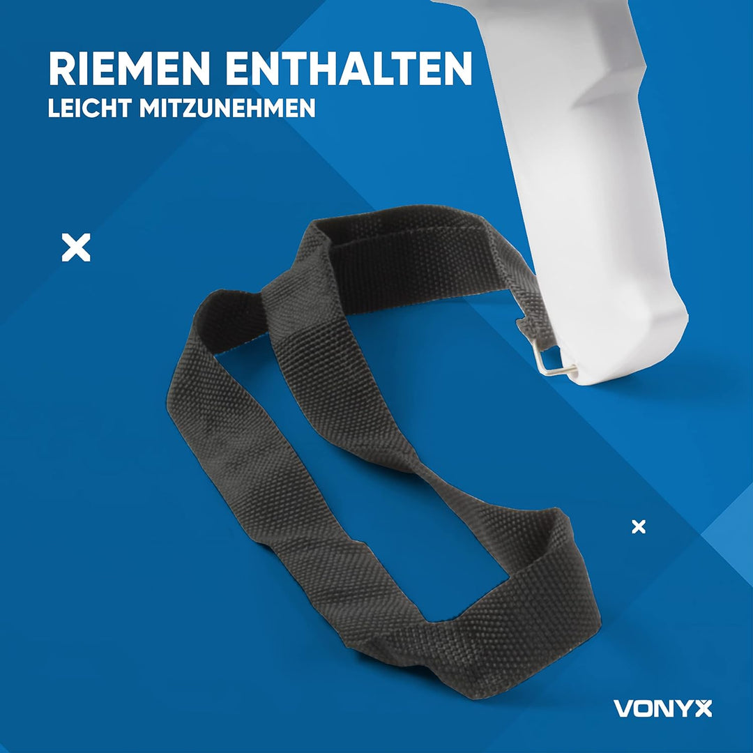 VONYX MEG040 Megafon mit Sirene und Aufnahmefunktion, 40 Watt lautes Megaphone, Party-Megafon, Sprac
