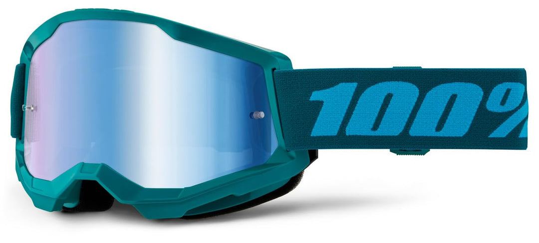 100% STRATA 2 Goggles - Sports Goggles for Motocross &amp; Mountain Biking - Eyewear for Bike Riders - M