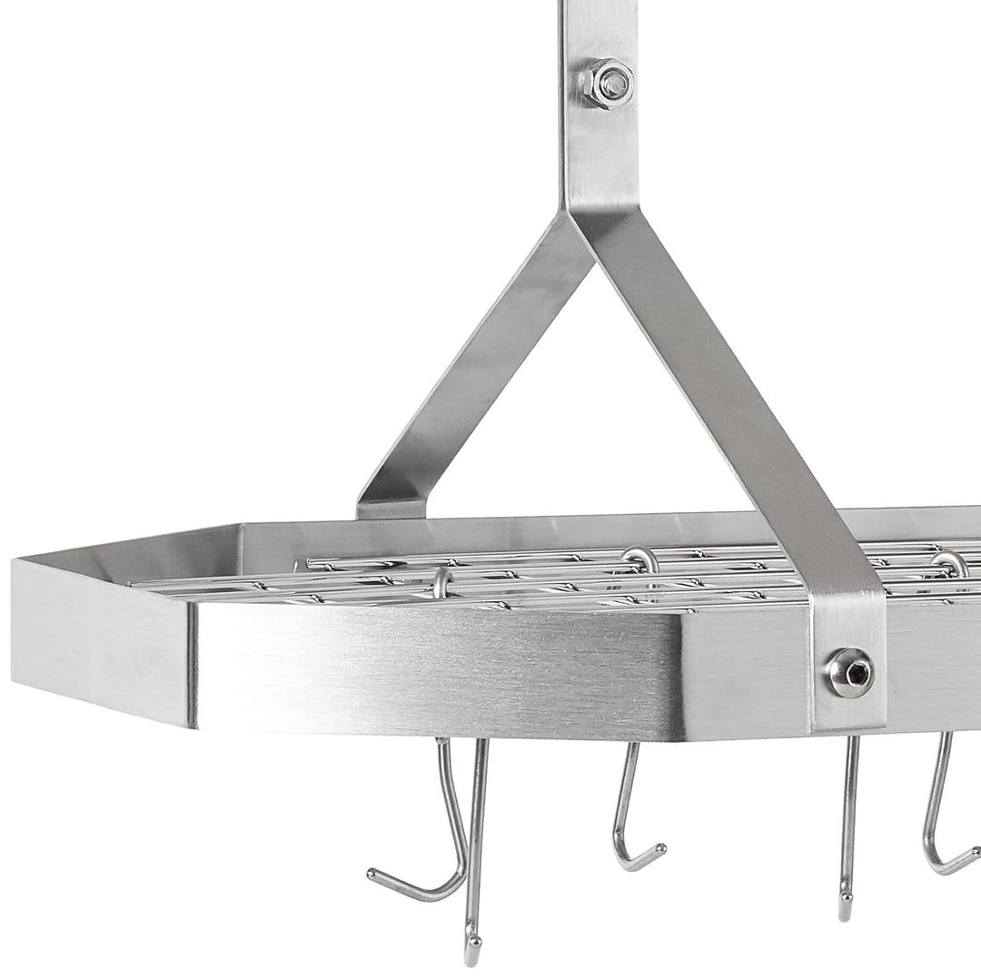 Cuisinart, achteckiger, hängender Topf- und Pfannenhalter aus Edelstahl