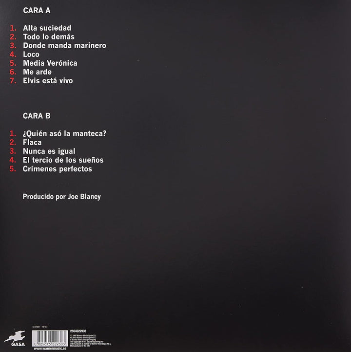 Alta Suciedad, Vinyl