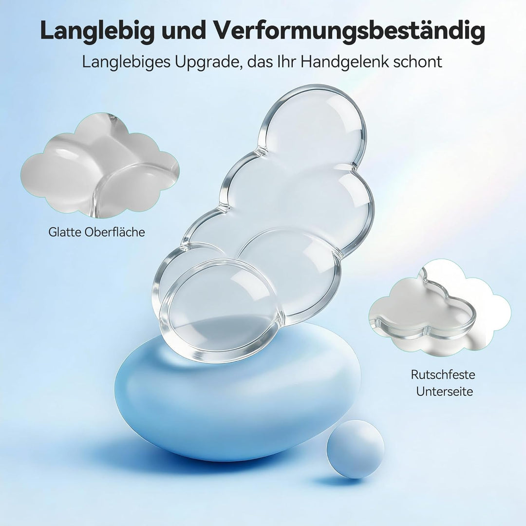 TECKNET Wolke Handballenauflage Tastatur, Ergonomisches, Gel-Füller & Weich und Bequem, Gegen Müdigk