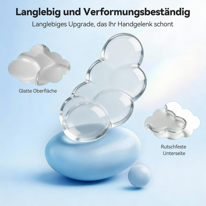 TECKNET Wolke Handballenauflage Tastatur, Ergonomisches, Gel-Füller & Weich und Bequem, Gegen Müdigk