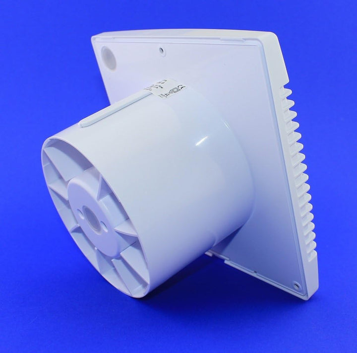 Badventilator mit Timer/Nachlauf Badlüfter Lüfter Ventilator weiss Front Ø 100 mm 10 cm PrimTS Wandl