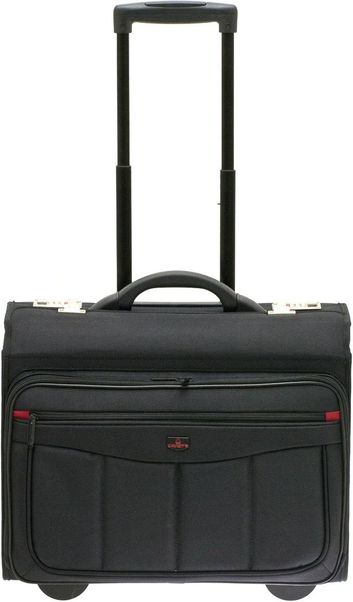 Aktenkoffer Pilotenkoffer Laptop Trolley Schwarz 47 cm Davidts