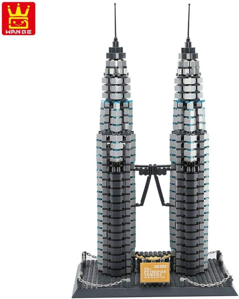 Wange Petronas Tower Kuala Lumpur Architektur-Modell, zur Montage mit mit Bausteinen Petronas Doppel