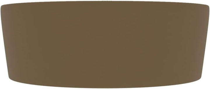 Luxus-Waschbecken mit üBerlauf Matt Creme 36x13 CM Keramik Waschbecken Waschtisch Aufsatzwaschbecken