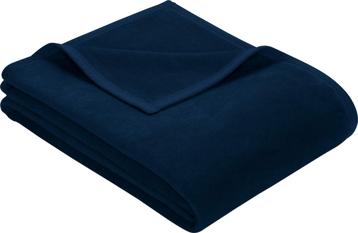 Erwin Müller Wohndecke Baumwollmischung Marine Grösse 150x200 cm 150x200 cm Marine, 150x200 cm Marin