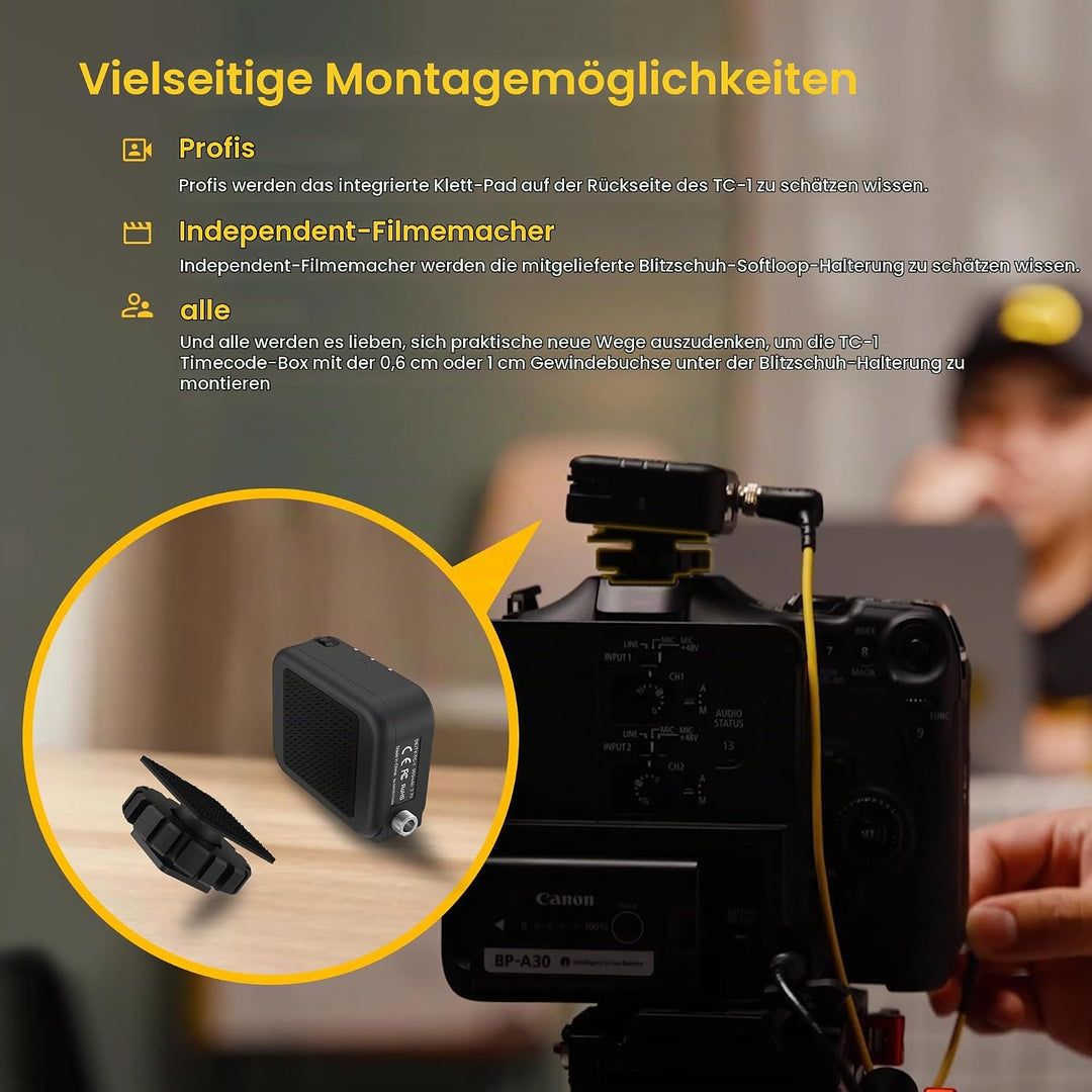 Deity TC-1 KIT Drahtloser Timecode-Generator 2.4G Radio Bluetooth 5.0-Unterstützung APP-Steuerung Ti
