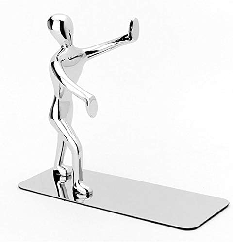 Meichoon Buchhalter Schreibtisch-Organizer Zinklegierung Edelstahl Humanoide Büro-Kunst-Dekoration R