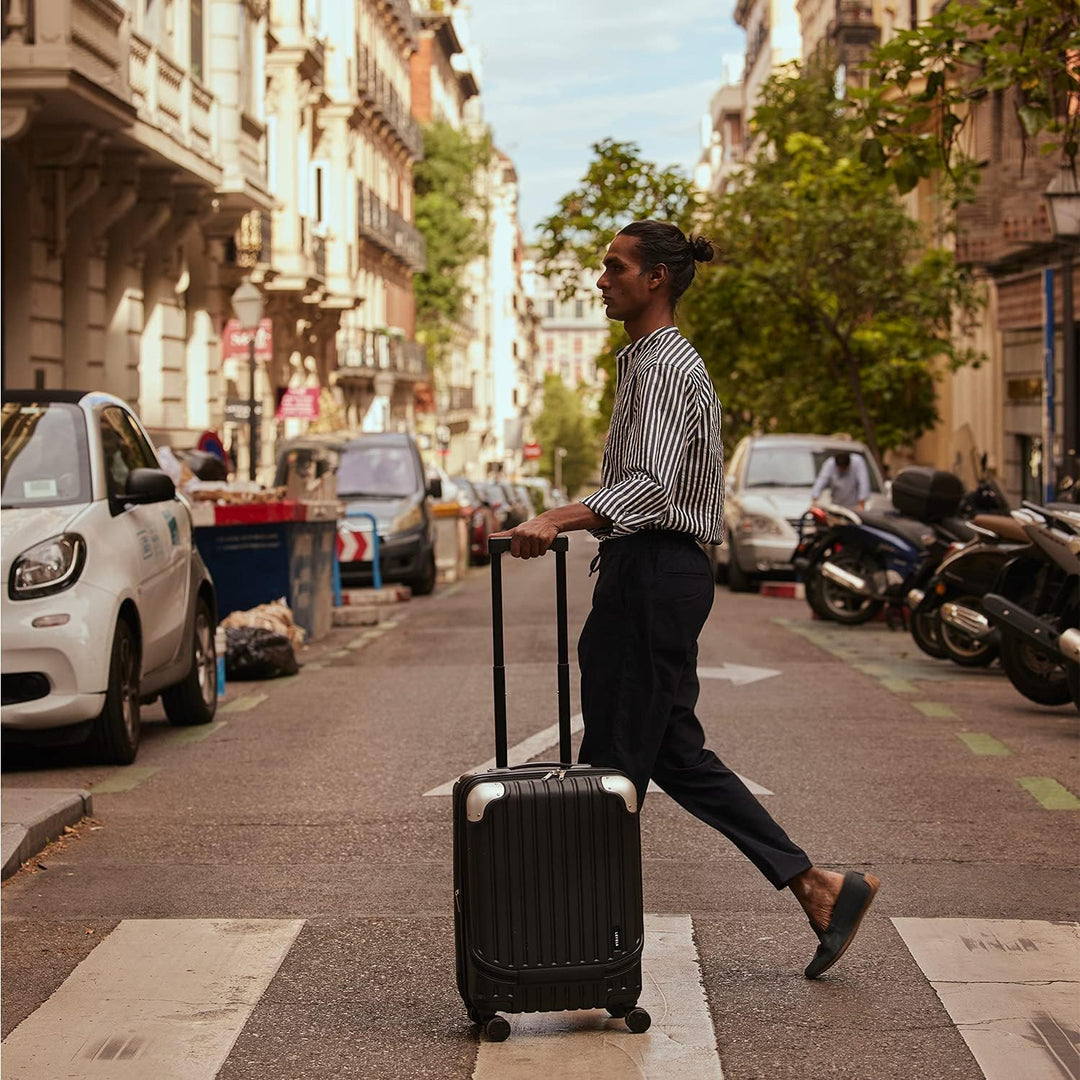 LEVEL8 Koffer Trolleys Hartschalen Leicht ABS+ PC Handgepäck Hartschalen-Koffer Trolley Rollkoffer R