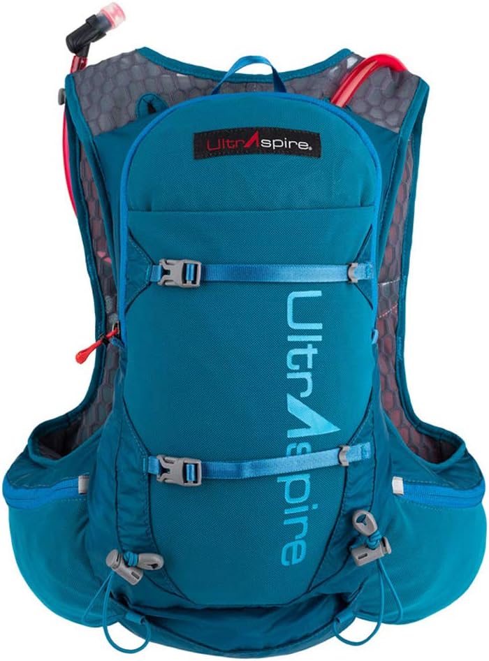 Ultraspire Zygos Trinkrucksack 4.0, 2 l, BPA- und PVC-freies Reservoir mit Mag-Clip Smaragdblau 4.0