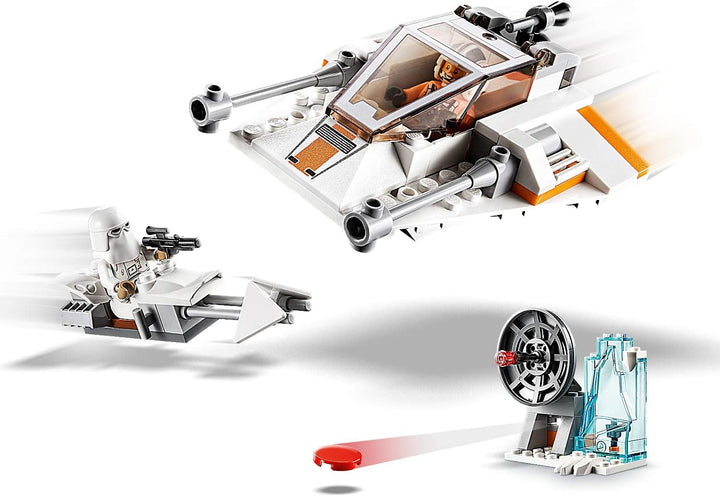 LEGO 75268 Star Wars Snowspeeder, Verteidigungsstation und Speeder-Bike, Spielset mit Starter-Stein