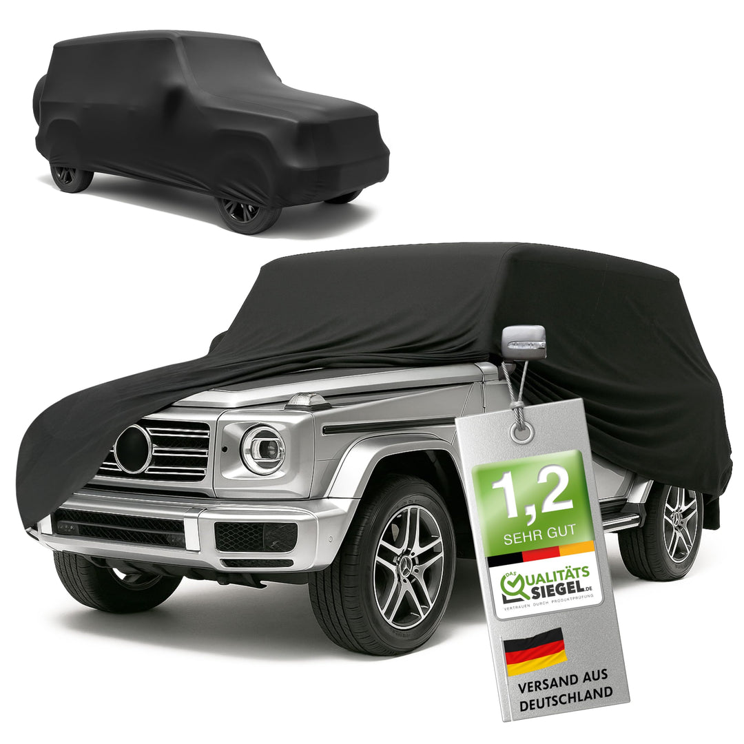 Walser Premium Abdeckung Auto Indoor Stretch Plus Qualitätssieger Sehr Gut* Autoabdeckung Winter Aut