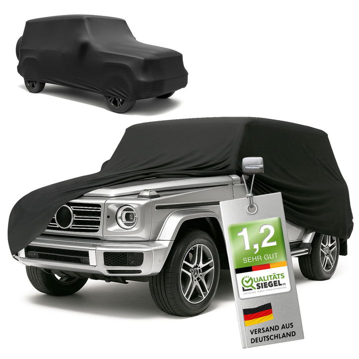 Walser Premium Abdeckung Auto Indoor Stretch Plus Qualitätssieger Sehr Gut* Autoabdeckung Winter Aut