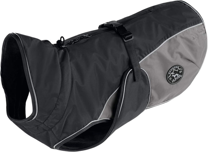 HUNTER UPPSALA COZY Hundemantel, Wintermantel, wasserabweisend, reflektierend, 35, anthrazit/grau an